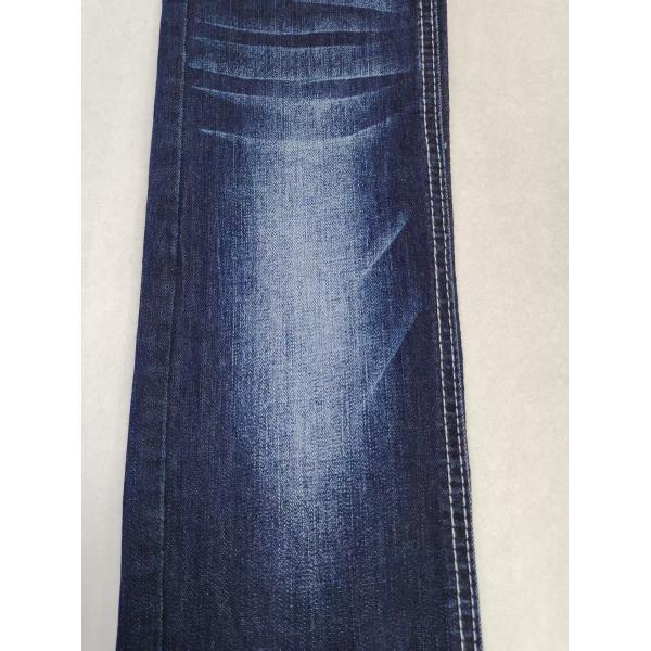 9.7oz Spandex Slub Yarn 65%Cotton Denim Fabric 10S Shrink Resistant For Lady Jeans