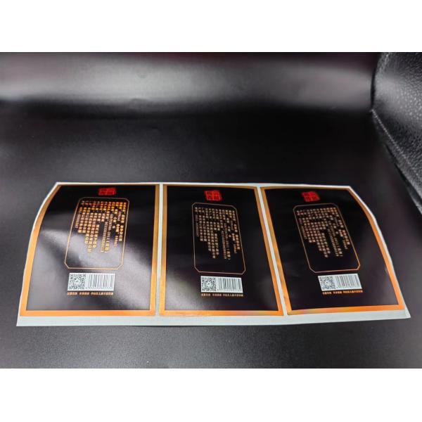 Adhésif métallique de relief fait sur commande blanc d'autocollants de joint d