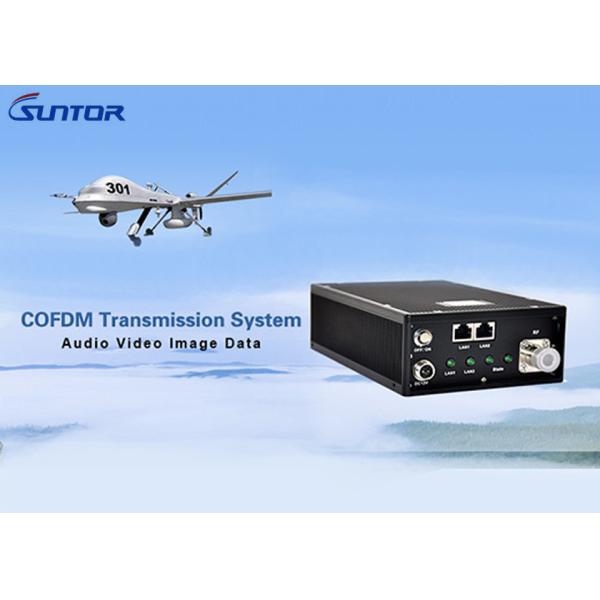 Ningún transmisor del retraso COFDM, transmisor video del poder más elevado con el puerto dual RJ45