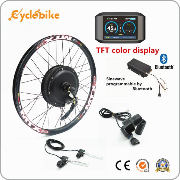 TFT Colour Display 72v 3000w Electric Bike Kit Rim Mtx 26 28 29