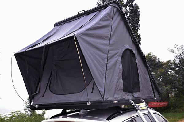 Family Camping SUV Hard Shell 125cm 4x4 Roof Top Tent with Telescopic Ladder