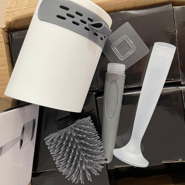 Силикон чистки туалета Tpr держателя стены чистит Refillable распределители щеткой жидкостного мыла