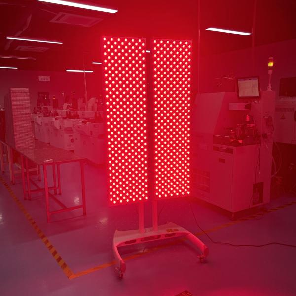 3000W 660nm 850nm Pulsing Red Light Therapy Panel Device With 2pcs Panels And 1pc Stand
