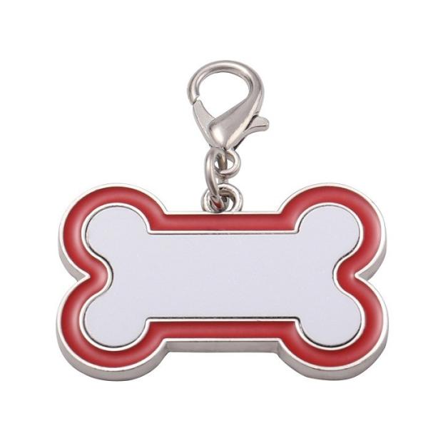 Sublimation Bone Dog Tags With Aluminum Metal Insert Blanks