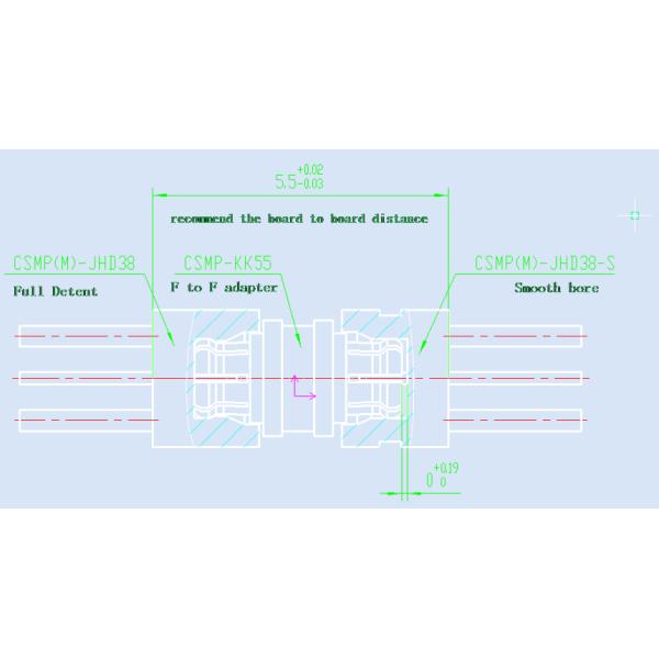 Space Saving or High-frequency RF Connector Hermetically Sealed CSMP Male Connector for PCB Soldering
