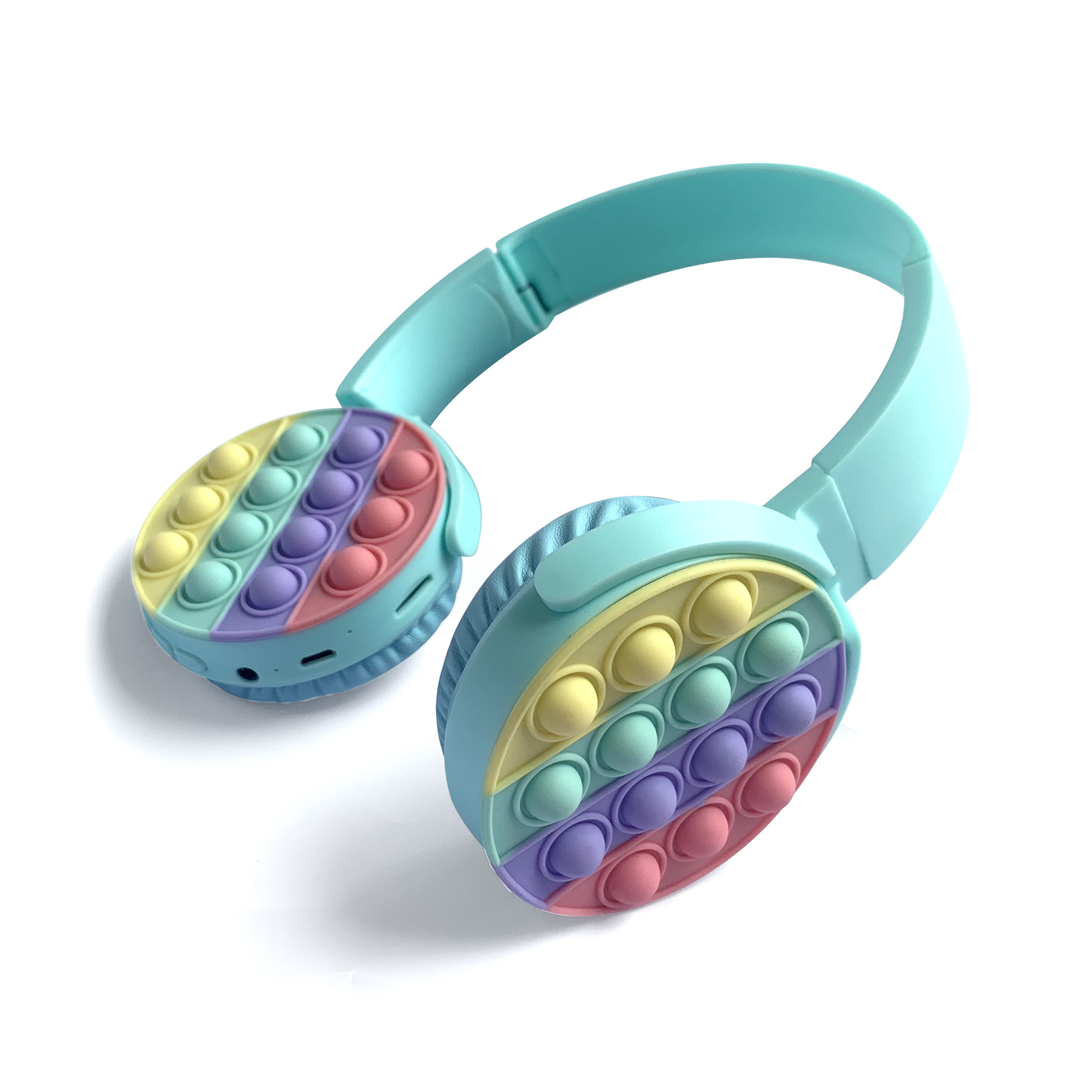 Наушник давления отпуска цвета радуги наушников Bluetooth попа непоседы сензорный стерео