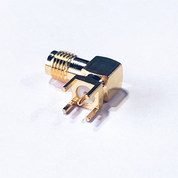 50 Ohm SMA Connector DC-6GHz Female R/A RP SMA PCB RF Coaxial Connector