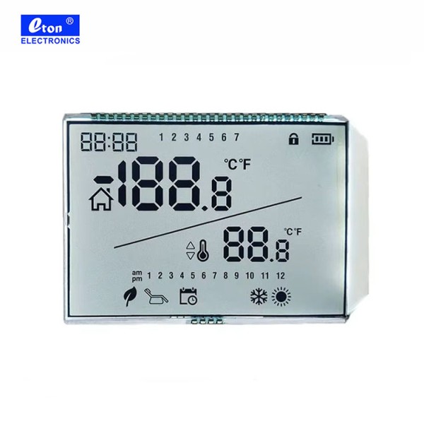 Factory Custom TN LCD Segment Display with Digital Temperature Controller for Displaying Temperature Information
