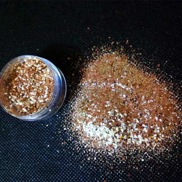 OEM/ODM Yes. We Provide Mixes Ready to Ship Tinsel Glitters 1/128 1/64 1/256 1/24 Rose Gold Colour for School Occasions