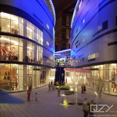 Modelo físico arquitetônico comercial 1/150 Mova Plaza