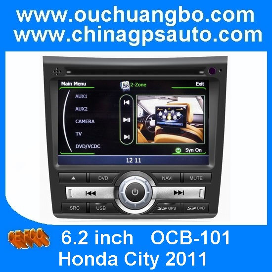 Ouchuangbo HD 1080P S100 A8 Chipset S100 Platform Honda City 2011 Auto Radio DVD Player Touch screen RDS USB SWC