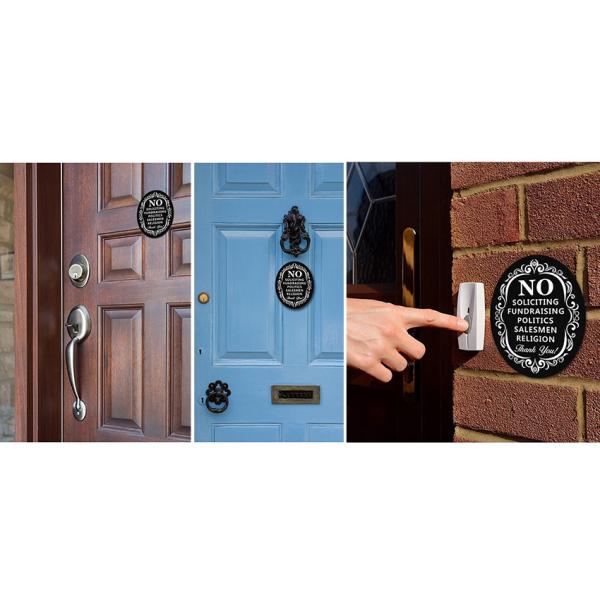 Waterproof Custom Reflective Sign Aluminum No Soliciting For Home Business