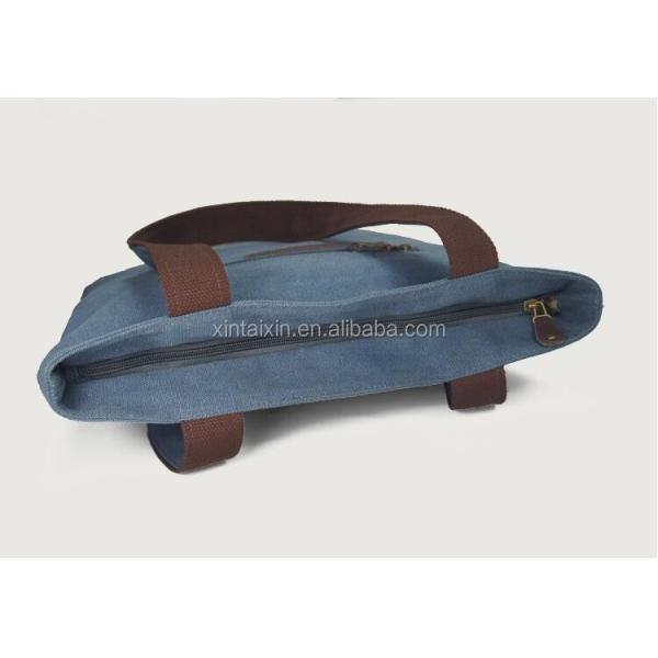 Promotional high quality Folding men canvas bag cotton portable informal casual tote handbag for traveling