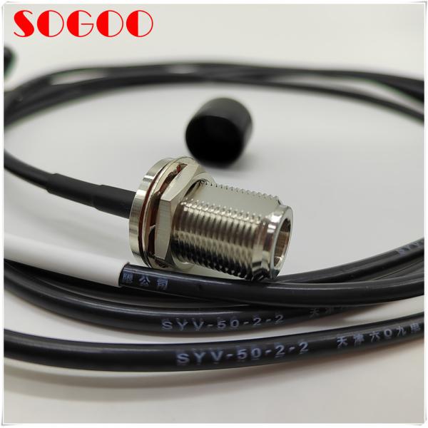 Huawei original 04047637VB LMR195 jumper, 90 degree SMA male to N Female bulkhead connector