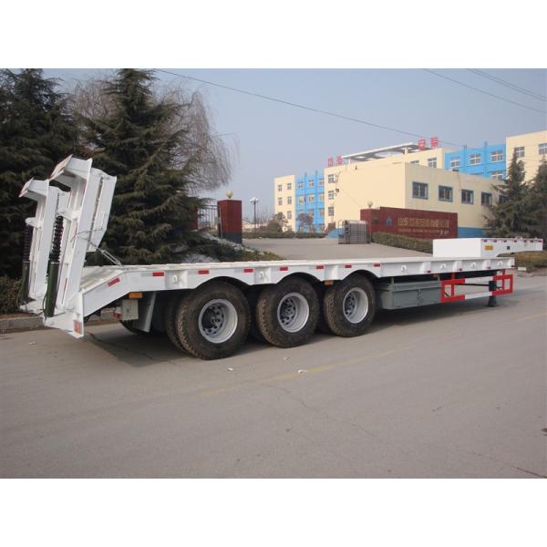 Трейлеры низкой кровати сверхмощные Семи 16м 3 цапфы Фува для нагружая тяжелой техники