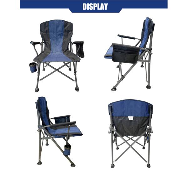 56*52*95cm Portable Folding Camping Chair Waterproof Oxford Cloth With Storage Bag