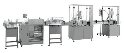 Grey Automatic Vial Filling And Stoppering Machine Cleaning Sterilizing