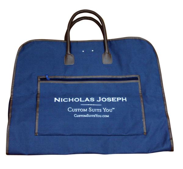 Nicholas Embroidery Logo Suit Garment Bag Oxford Fabric PU Handle