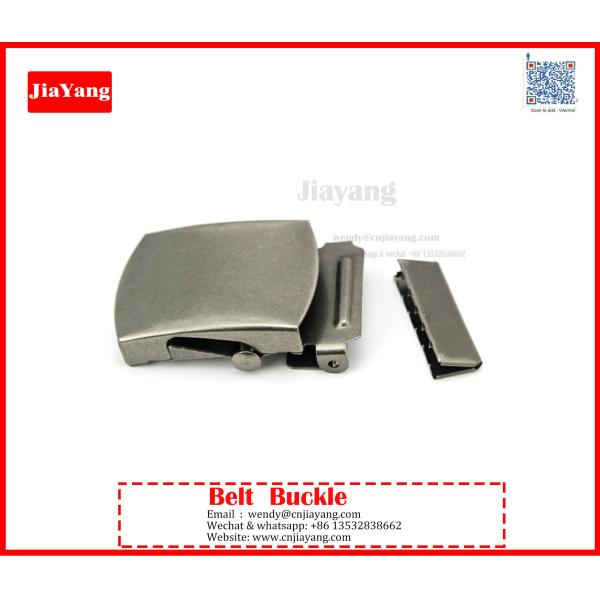 custom prong silver iron metal men belt buckle with embossed logo