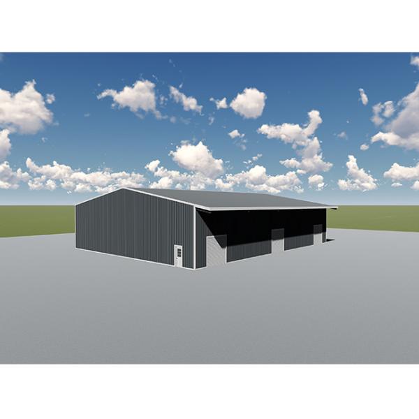 Prefabricated Metal Storage Buildings , Sandwich Panel Steel Building Workshop Garage