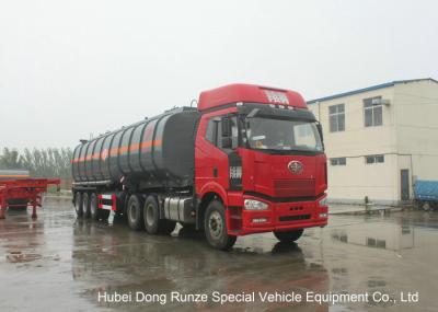 30000L -45000L Capacity Chemical Tanker Truck for Fluosilicic Acid / Hexafluorosilicic Acid