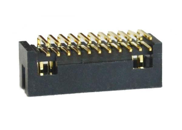 Ângulo direito 1.0AMP do passo de alta temperatura do conector 1.27mm do encabeçamento do PWB