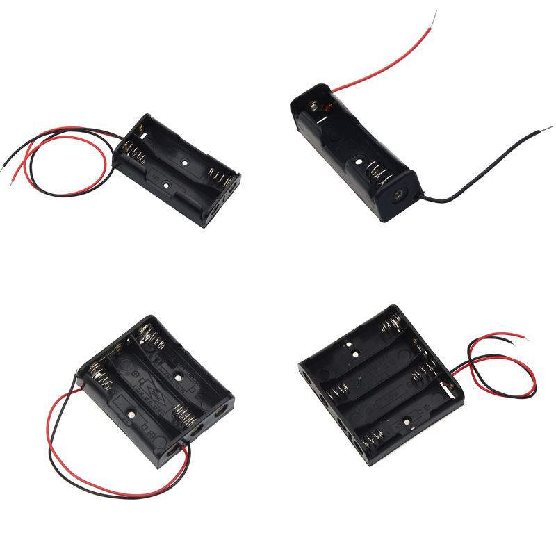 18650 Battery Case 1/2/3/4 Cells Charging Dock with Thick Cable Series Connection