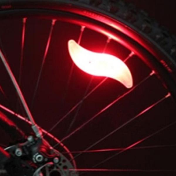 1 x Button Battery Powered JWA Silicone Bike Light Frame for Colorful and Fun Cycling