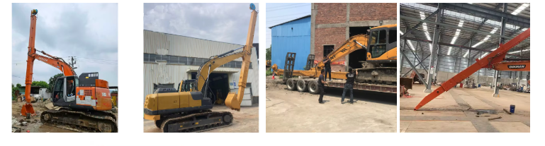 New Customized 12-35ton Excavator 10m 12M 14m 16Meters Telescopic Boom and Arm Extension Long Reach Arm for Mining Digger