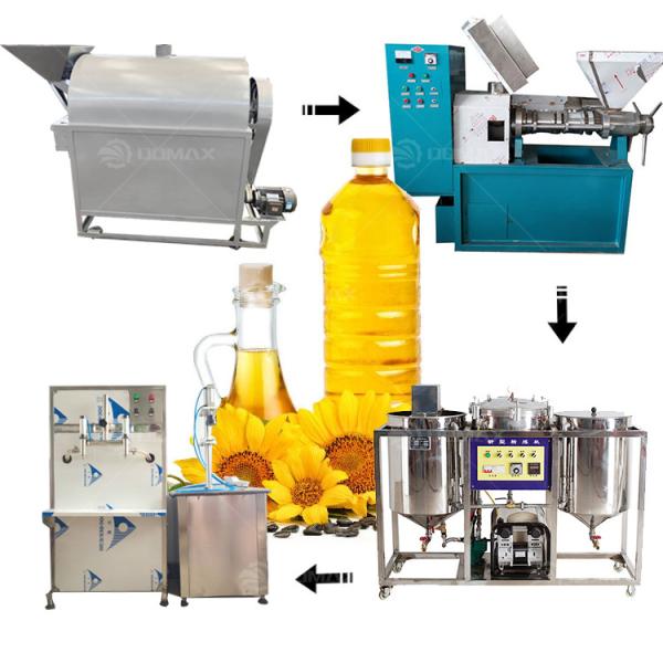 380V Coconut Oil Edible Sunflower Oil Refinery Machine for Commercial and Industrial
