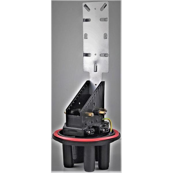 Закрытие соединения оптического волокна купола доказательства воды, коробка волокна 6 портов оптически соединяя