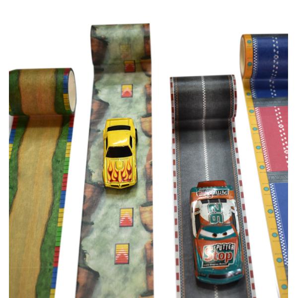 Оптовыми водоустойчивыми лента для маскировки washi клейкой ленты ленты дороги автомобиля покрашенная стикерами для детей