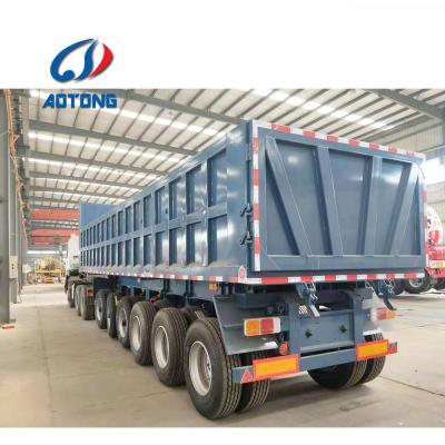20ft 40ft 6 Axle Tipper Trailer 100 Ton Dump Truck Dumper Truck Dimensions Max Payload