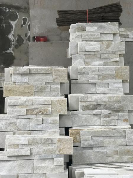 Rectangle Color White 15x60cm 6X24 Indoor Stone Veneer Panels