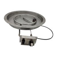 20lb 36 Inch Fire Pit Pan SUS304 Gas Fireplace Burner Pan