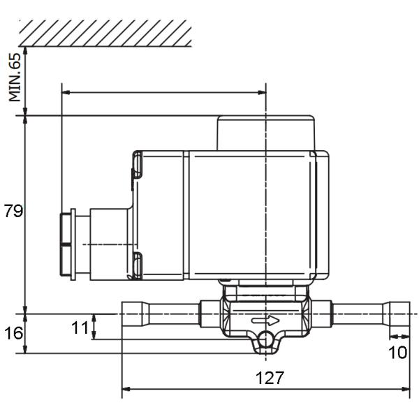 клапан соленоида хладоагента припоя 032F1217 EVR 10 NC 1/2» 12mm