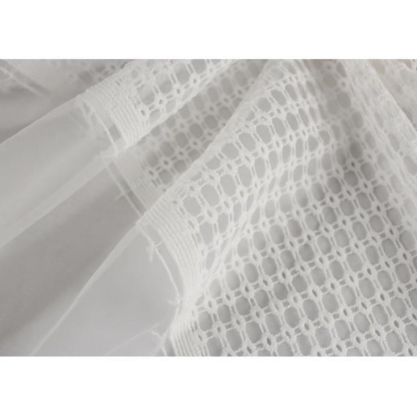 Ткань шнурка полиэстера отверстии стабилизатора вышитая маркизетом для платья свадьбы