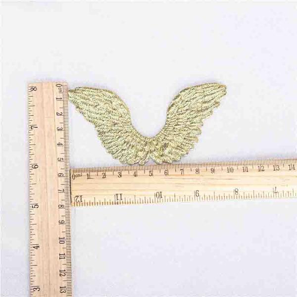 Silver Ultrasonic Embossing Flowers Crafts Fabric Wings Crafts Use In Gift Decoration