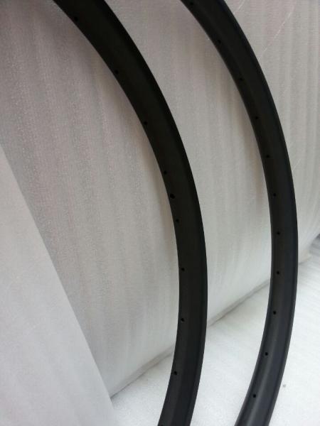 Rim 27.5inch Hookless 35MM Wide 25.5mm Depth ud matt full carbon MTB bicycle clincher RIMS for mountain bike