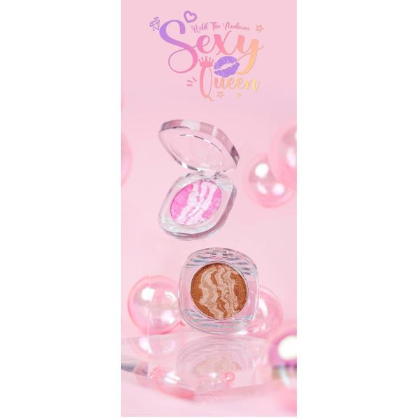 Diamond Glowing Glitter Makeup Highlighter Single Pressed Glitter Eyeshadow Palette