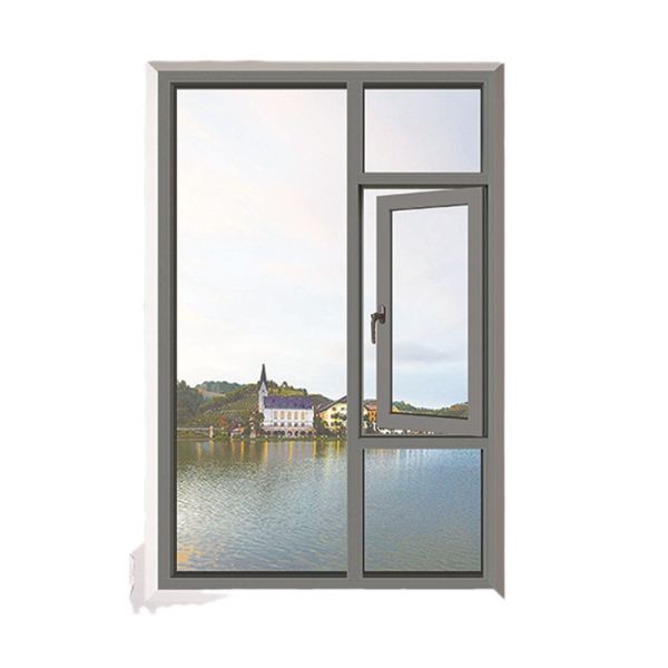 Modern Hanging Curtain Double Glazed Aluminium Window Customizable