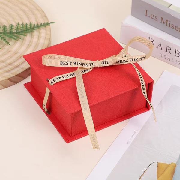 Customized Color Jewelry Packaging Sliding Gift Paper Drawer Box for Makeup Cosmetic