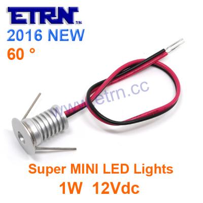 DC12V 1W Round Super MINI LED Single Downlight LED Cabinet Light Spotlights Big Shining
