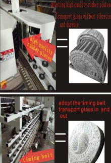 9 máquina de biselado de línea recta de vidrio vertical con husillo para espesor de vidrio de 3 a 12 mm