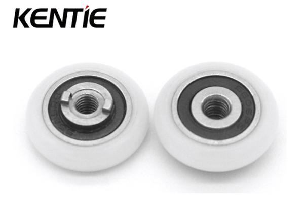 Inner Ring M4 Thread Glass Door Metal Roller Wheels With M4 7.1x19x5mm