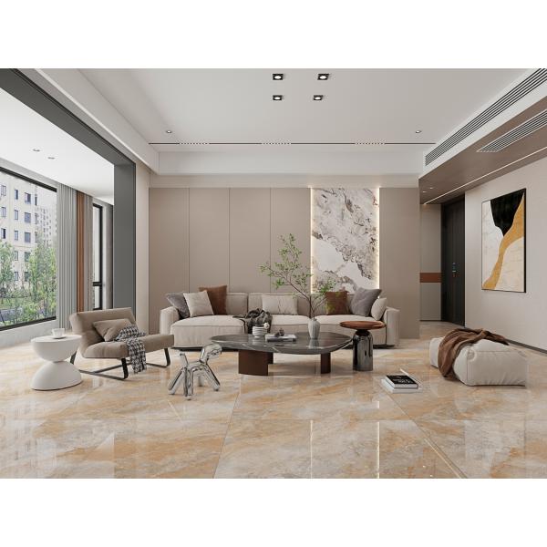 Brown Polished Sintered Stone Slabs 1200x1200mm Waterproof Non-Slip