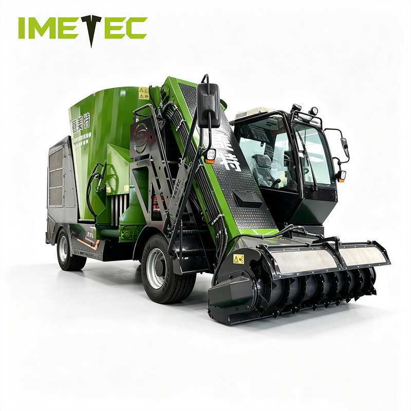 Electric Silage Feed Wagon Mixer Self Propelled One Person Custom