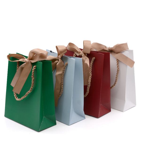 Gift White Cardboard Shopping Bag For Jewelry Clothing Shoes Packaging Custom Printed