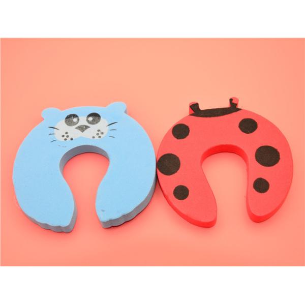 Cartoon Foam Baby Door Stopper Sliding Door Rubber Type Easy To Install / Remove