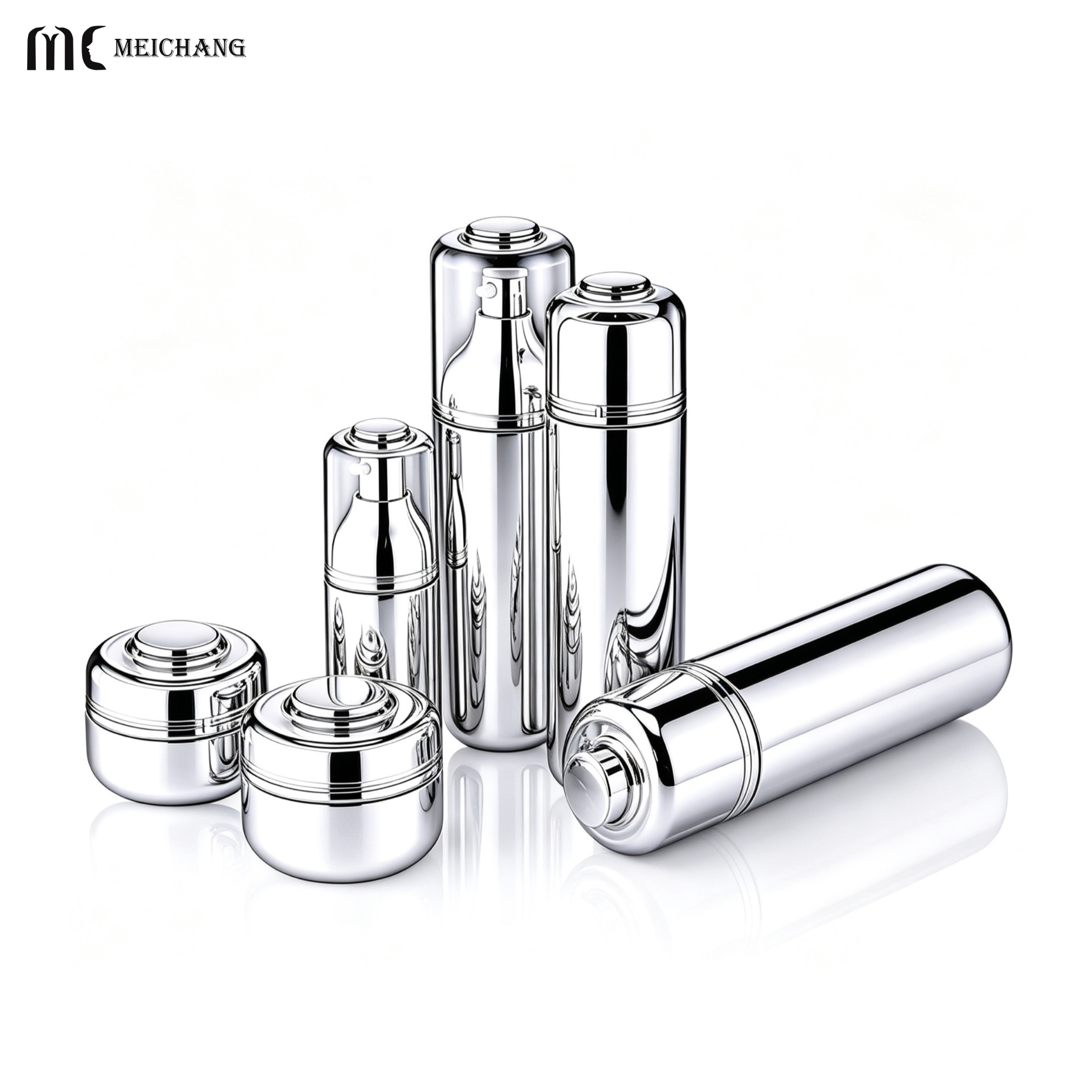 Refillable Glass Skincare Packaging Set with Freshness-Sealing Design for Sustainable Beauty Brands
